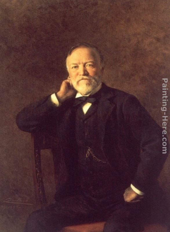 Portrait of Andrew Carnegie painting - Theobald Chartran Portrait of Andrew Carnegie art painting